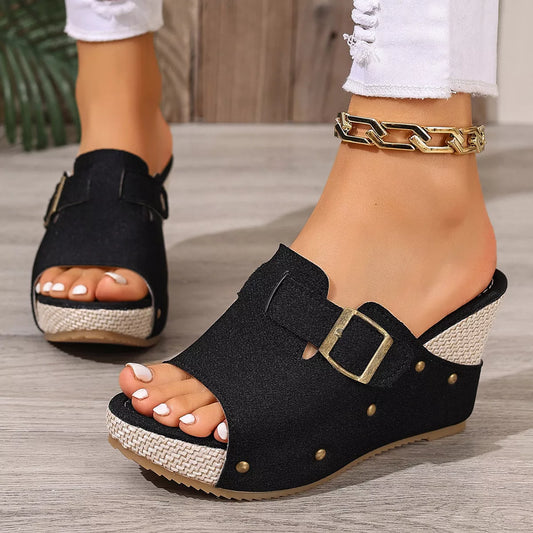 Open Toe Wedge Sandals