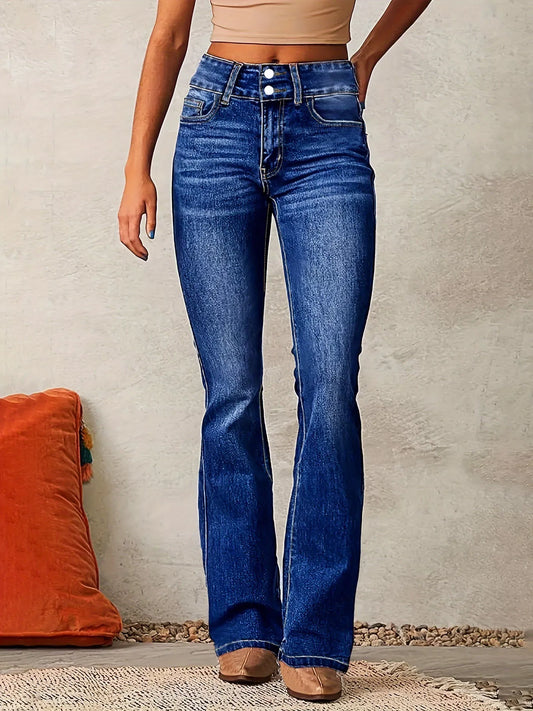 High-Waisted Flare Jeans