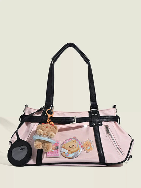 Contrast Lightweight Shoulder Bag
