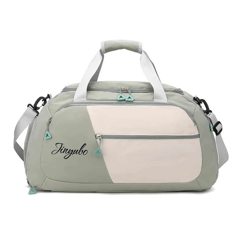 Contrast Nylon Travel Bag