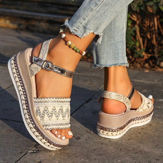 Open Toe Wedge Sandals