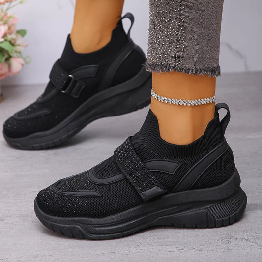 Round Toe Mesh Sneakers