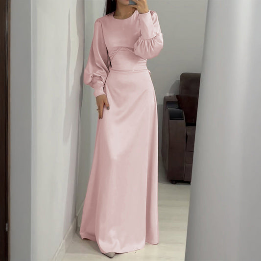 Women Clothing Autumn Elegant High End Long Sleeve Dress
