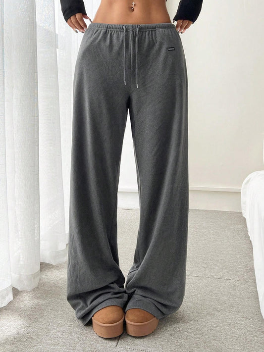 Relaxed Fit Drawstring Pants