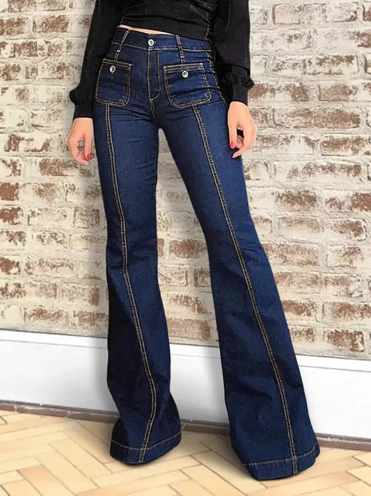 High-Waisted Flare Jeans