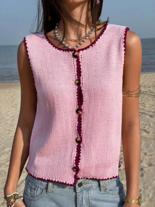 Button-Down Sweater Vest
