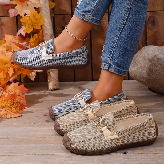 Round Toe Flat Slip-Ons