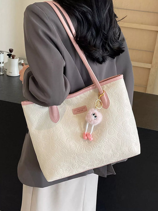 Embossed Pattern Shoulder Bag