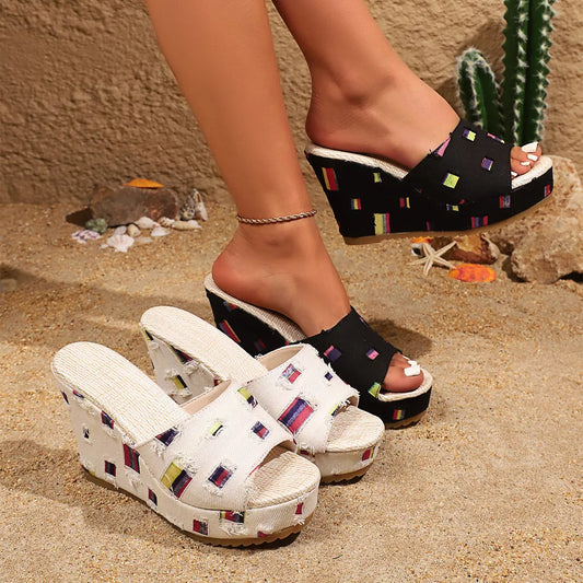 Open Toe Wedge Sandals
