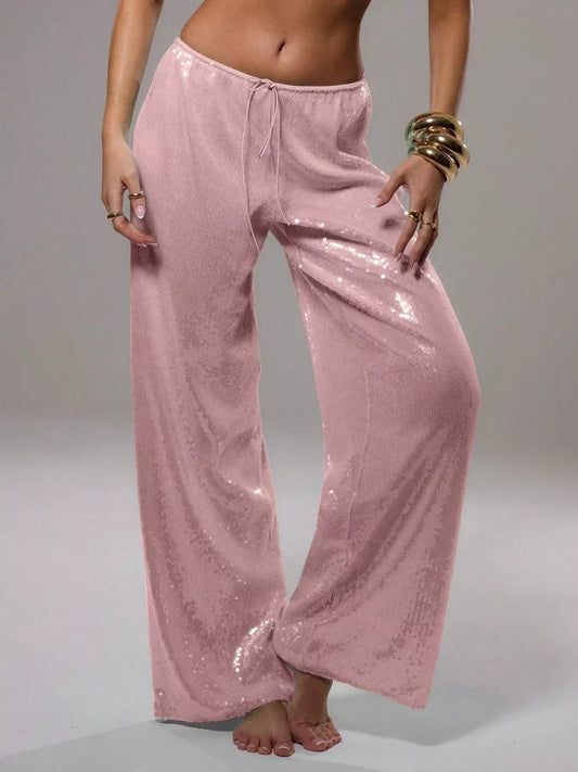 Sequin Wide Leg Pants