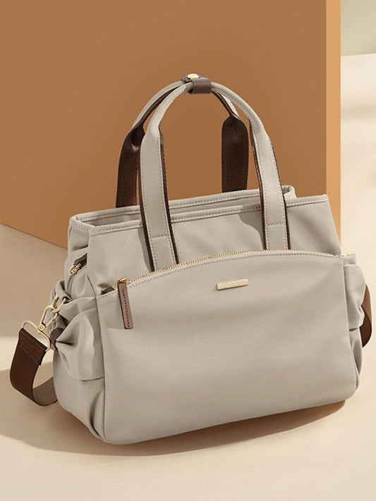 Top Handle Nylon Shoulder Bag
