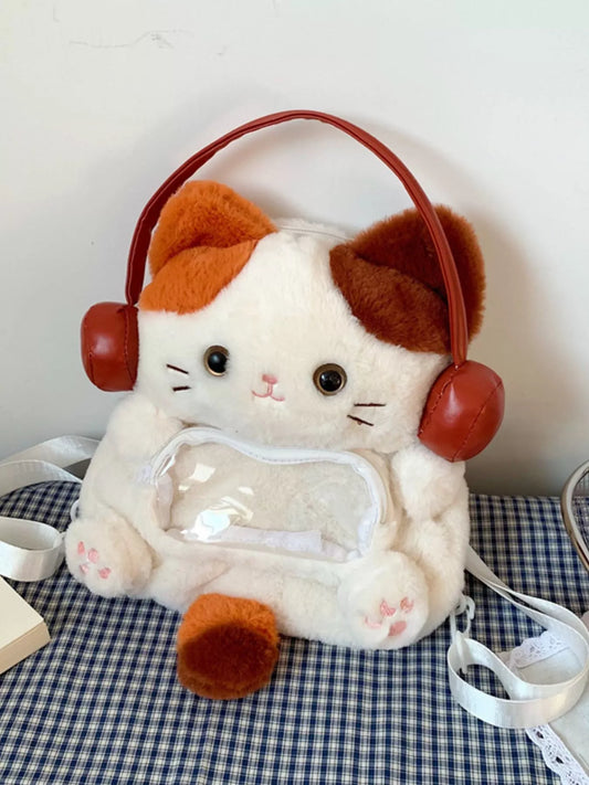 Cat Plush Backpack Bag