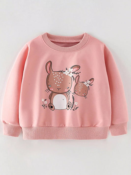 Children's Cute Animal Crew Neck Sweatshirt