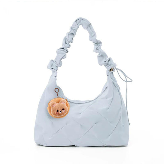 Ruched Handle Shoulder Bag