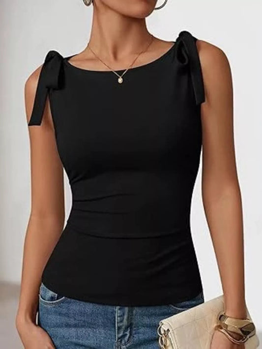 Tie Shoulder Tank Top