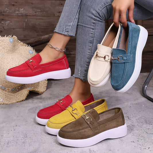 Round Toe Slip-Ons