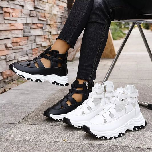 Cutout Platform Sneakers