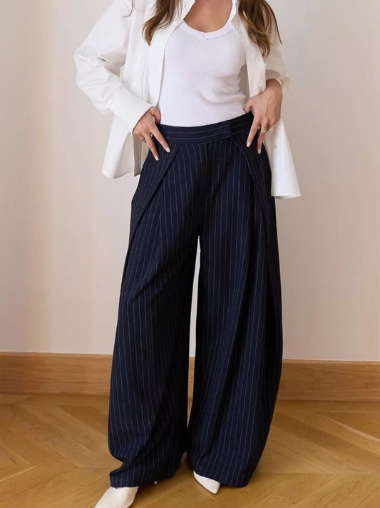 High-Waisted Wide-Leg Pants