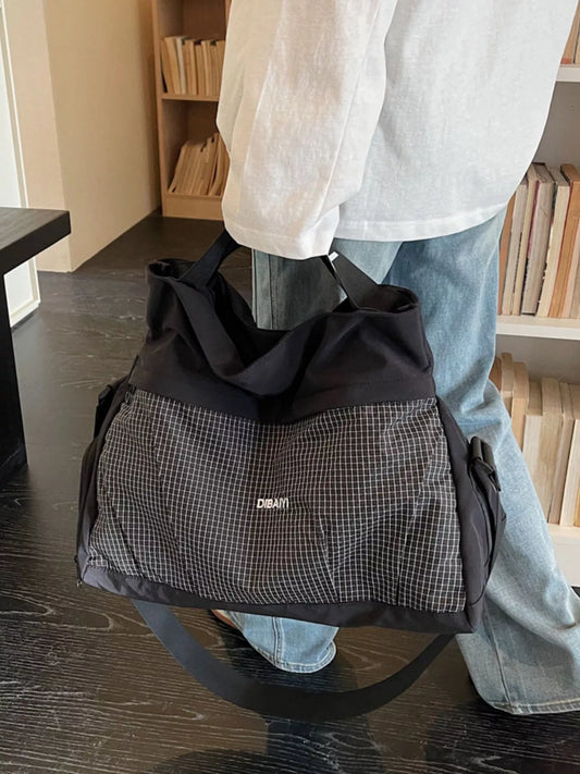 Plaid Lightweight Travel Bag