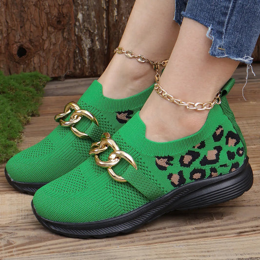 Lightweight Leopard Mesh Athletic