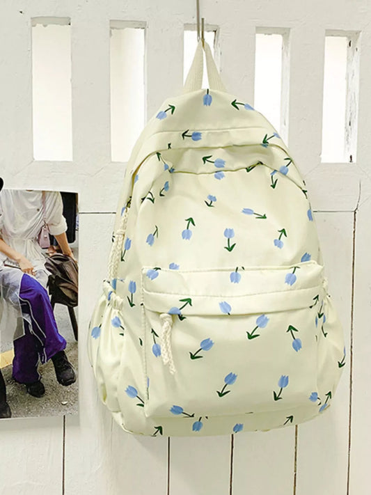 Floral Print Lightweight Backpack Bag