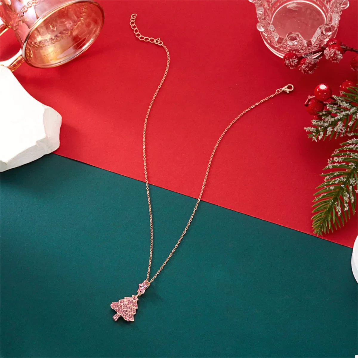Christmas Tree Pendant Necklace