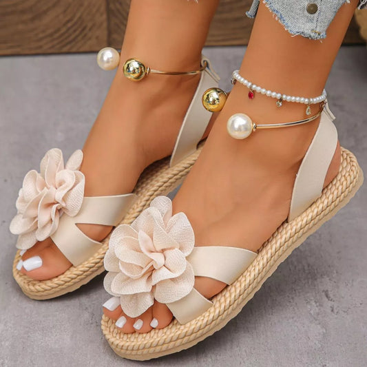 Flower Open Toe Sandals