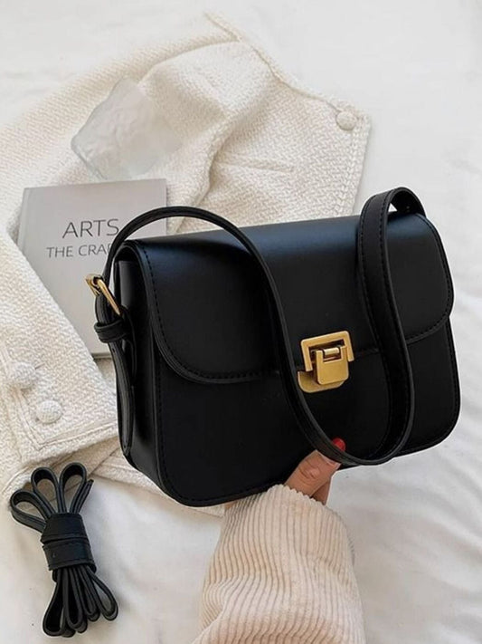 Buckle Flap Shoulder Bag