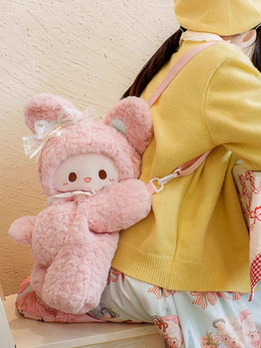 Plush Bunny Backpack Bag