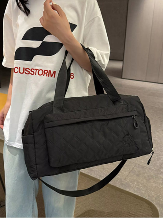 Quilted Oxford Cloth Travel Bag