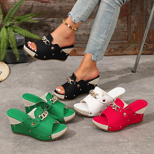 Open Toe Wedge Sandals