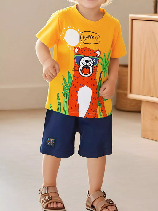Children's Graphic Tee & Shorts Set