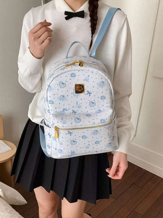 Patterned Lightweight Backpack Bag